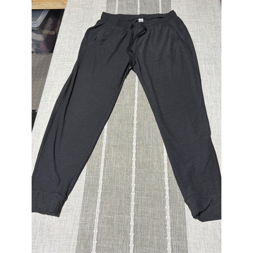 Old Navy Mens Charcoal Gray Slub Knit Jogger Sweatpants Drawstring Waist Size M‎